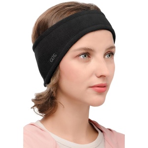 image:imageFleece Ear Warmer Headband Women  Running Ski Winter Ear Covers BlackBlack