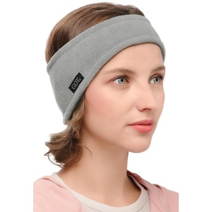 image:imageFleece Ear Warmer Headband Women  Running Ski Winter Ear Covers BlackGray