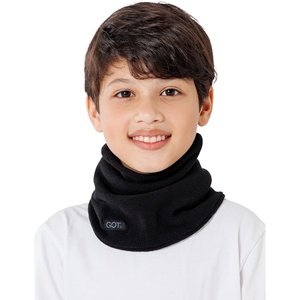 image:imageKids Fleece Neck Warmer  Boys Girls Winter Scarf Neck Gaiter ScarfBlack
