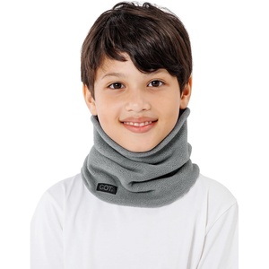 image:imageKids Fleece Neck Warmer  Boys Girls Winter Scarf Neck Gaiter ScarfGray
