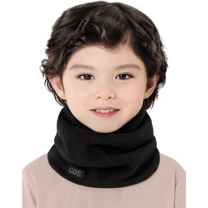 image:imageKids Fleece Neck Warmer  Toddler Scarf Neck Gaiter Boys Girls WinterBlack