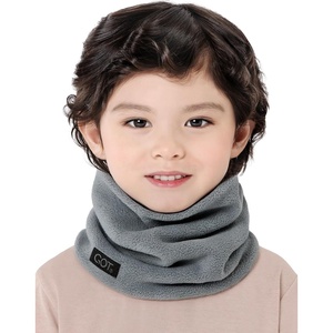 image:imageKids Fleece Neck Warmer  Toddler Scarf Neck Gaiter Boys Girls WinterGray