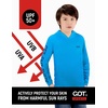 image:imageGOT Sports Kids Fishing Hoodie Shirt UPF 50 Long Sleeve Boys GirlsFish Flag Blue