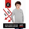 image:imageGOT Sports Kids Fishing Hoodie Shirt UPF 50 Long Sleeve Boys GirlsFish Flag Gray