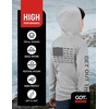 image:imageGOT Sports Kids Fishing Hoodie Shirt UPF 50 Long Sleeve Boys GirlsFish Flag Gray