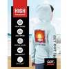 image:imageGOT Sports Kids Fishing Hoodie Shirt UPF 50 Long Sleeve Boys GirlsSunset Arctic Blue