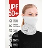 image:imageUPF 50 Cooling Neck Gaiter  Fishing Face Mask Sun Protection Men WomenWhite