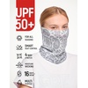 image:imageUPF 50 Cooling Neck Gaiter  Fishing Face Mask Sun Protection Men WomenWhite Paisley