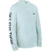 image:imageUPF 50 Fishing Hoodie Shirt for Men Women  Long Sleeve Sun ProtectionBlue Bass