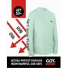 image:imageUPF 50 Fishing Hoodie Shirt for Men Women  Long Sleeve Sun ProtectionGreen Bass