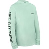 image:imageUPF 50 Fishing Hoodie Shirt for Men Women  Long Sleeve Sun ProtectionGreen Bass