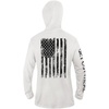 image:imageUPF 50 Fishing Hoodie Shirt for Men Women  Long Sleeve Sun ProtectionWhite American Flag