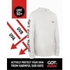 image:imageUPF 50 Fishing Hoodie Shirt for Men Women  Long Sleeve Sun ProtectionWhite American Flag