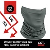 image:imageUPF 50 Fishing Neck Gaiter  UV Face Mask Sun Protection for Men WomenGunmetal Gray