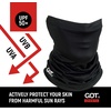 image:imageUPF 50 Fishing Neck Gaiter  UV Face Mask Sun Protection for Men WomenMidnight Black