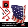 image:imageUPF 50 Fishing Neck Gaiter  UV Face Mask Sun Protection for Men WomenOld Glory American Flag