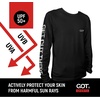 image:imageUPF 50 Fishing T Shirts for Men Women Long Sleeve  UV Sun ProtectionBlack Shirt American Flag