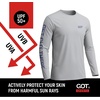 image:imageUPF 50 Fishing T Shirts for Men Women Long Sleeve  UV Sun ProtectionGray Eagle