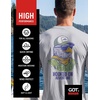 image:imageUPF 50 Fishing T Shirts for Men Women Long Sleeve  UV Sun ProtectionGray Eagle