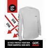 image:imageUPF 50 Fishing T Shirts for Men Women Long Sleeve  UV Sun ProtectionGray Shirt American Flag