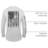 image:imageUPF 50 Fishing T Shirts for Men Women Long Sleeve  UV Sun ProtectionGray Shirt American Flag