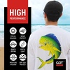 image:imageUPF 50 Fishing T Shirts for Men Women Long Sleeve  UV Sun ProtectionMahimahi