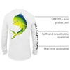 image:imageUPF 50 Fishing T Shirts for Men Women Long Sleeve  UV Sun ProtectionMahimahi