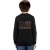 image:imageGOT Sports Kids Fishing Hoodie Shirt UPF 50 Long Sleeve Boys GirlsFish Flag Black