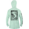 image:imageUPF 50 Fishing Hoodie Shirt for Men Women  Long Sleeve Sun ProtectionGreen Bass
