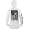 image:imageUPF 50 Fishing Hoodie Shirt for Men Women  Long Sleeve Sun ProtectionWhite American Flag