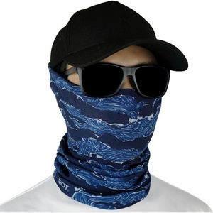 image:imageFishing Face Mask Neck Gaiter  UV Sun Protection Cover for Men WomenNavy Tiger Stripe