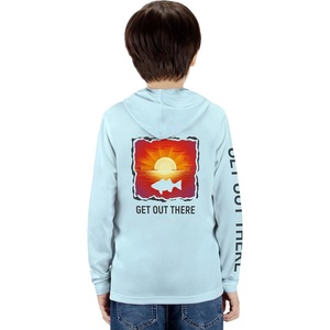 image:imageGOT Sports Kids Fishing Hoodie Shirt UPF 50 Long Sleeve Boys GirlsSunset Arctic Blue