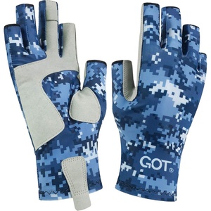 image:imageGOT Sports UPF 50 Fishing Gloves for Men and Women  Fingerless Sun UV Protection Gloves  Perfects for Sailing Paddling Kayak Hiking Fly Fishing Gloves