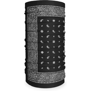 image:imageTube Bandana Neck Gaiter for Women Men  Face Mask Hair Wrap Head ScarfBlack Paisley