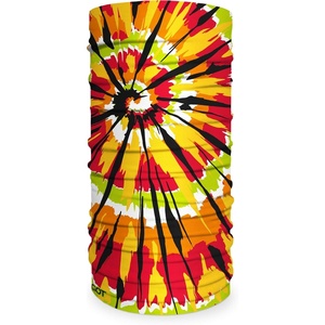 image:imageTube Bandana Neck Gaiter for Women Men  Face Mask Hair Wrap Head ScarfPsychedelic Redgreen Tiedye
