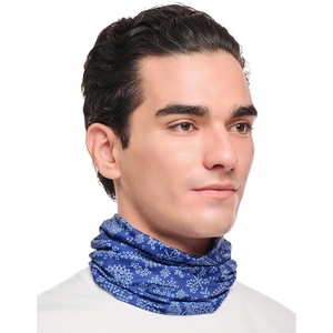 image:imageUPF 50 Cooling Neck Gaiter  Fishing Face Mask Sun Protection Men WomenNavy Paisley