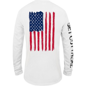 image:imageUPF 50 Fishing T Shirts for Men Women Long Sleeve  UV Sun ProtectionAmerican Flag