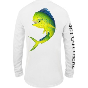 image:imageUPF 50 Fishing T Shirts for Men Women Long Sleeve  UV Sun ProtectionMahimahi
