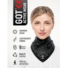 image:imageCotton Bandana for Women amp Men  Running Head Scarf Hair Wrap Neck KerchiefBlack Celestial