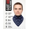 image:imageCotton Bandana for Women amp Men  Running Head Scarf Hair Wrap Neck KerchiefNavy Origami