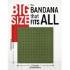 image:imageCotton Bandana for Women amp Men  Running Head Scarf Hair Wrap Neck KerchiefOlive Green Origami