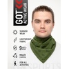 image:imageCotton Bandana for Women amp Men  Running Head Scarf Hair Wrap Neck KerchiefOlive Green Origami