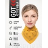 image:imageCotton Bandana for Women amp Men  Running Head Scarf Hair Wrap Neck KerchiefYellow Mustard Origami