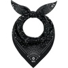image:imageCotton Bandana for Women amp Men  Running Head Scarf Hair Wrap Neck KerchiefBlack Celestial