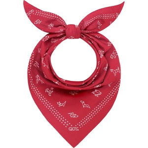 image:imageCotton Bandana for Women amp Men  Running Head Scarf Hair Wrap Neck KerchiefRed Origami